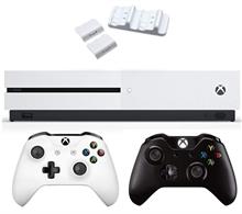 کنسول بازی مایکروسافت مدل Xbox One S با ظرفیت 1 ترابایت به همراه دسته اضافه مشکی و داک شارژ